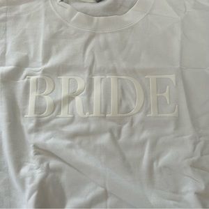 Bride sweater sweatshirt in white XL
